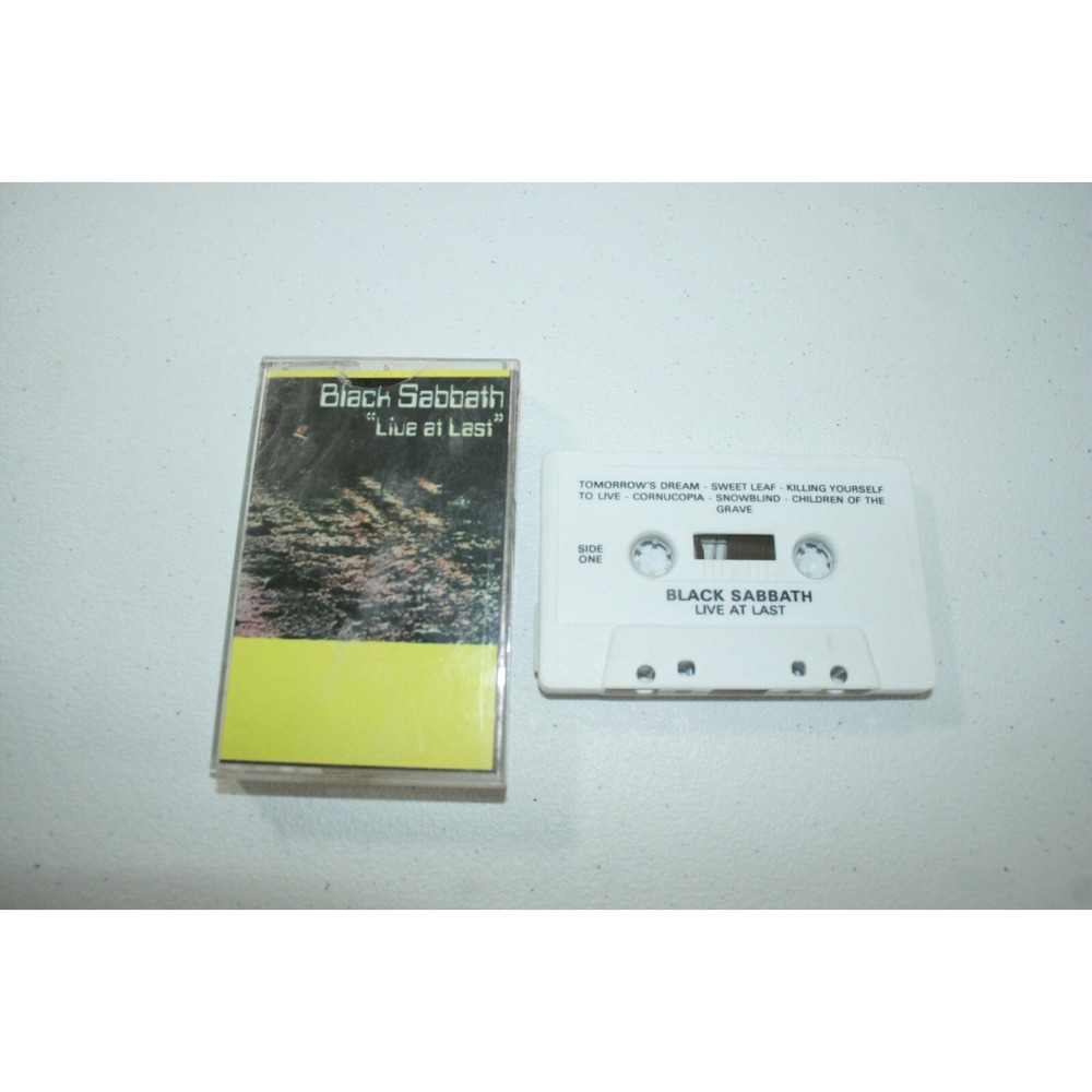 Black Sabbath - Live At Last Cassette Tape